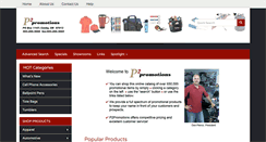 Desktop Screenshot of p2promotions.com